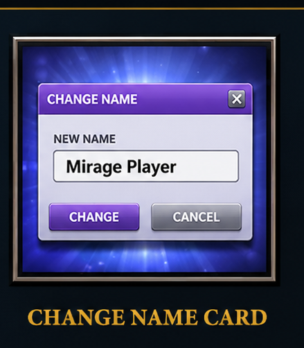 Change Name Card