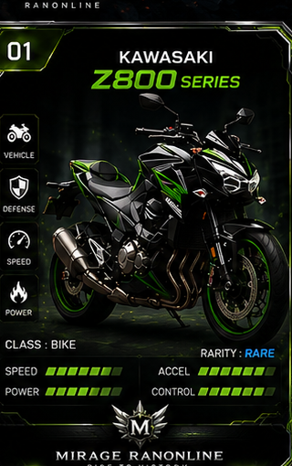 Kawasaki Z800 (Green)[7D]
